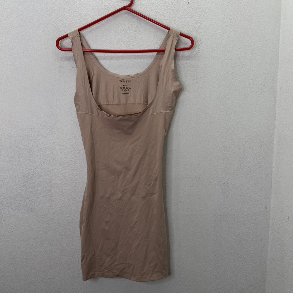 SPANX Open-Bust Slimming Shaping Slip Dress Beige Size XL Shapewear